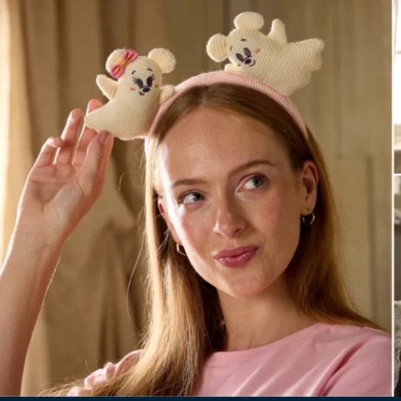 2025 Disney Parks Mickey & Minnie Mouse Ghost Ear Headband - Picture 2 of 7